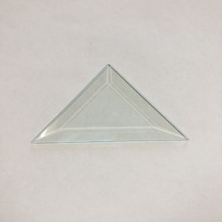 Triangle Bevel Glass 4" x 4" x 5 11/16"