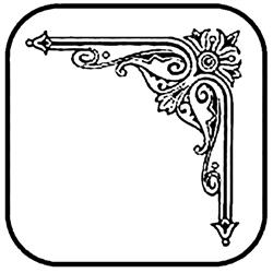 Peel N' Etch Stencil- Corner #0738