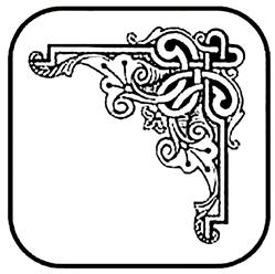 Peel N' Etch Stencil- Corner #P7C08