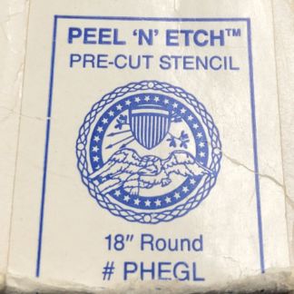 Peel N' Etch Stencil-Eagle Americana