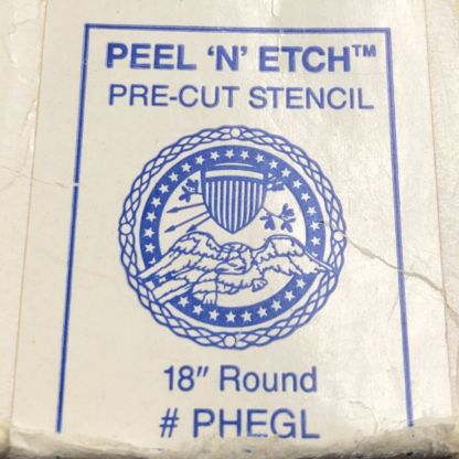Peel N' Etch Stencil-Eagle Americana