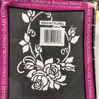 Peel N' Etch Stencil-Floral #0747