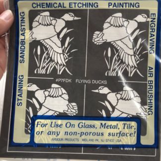 Peel N' Etch Stencil-Flying Ducks #P7FDK