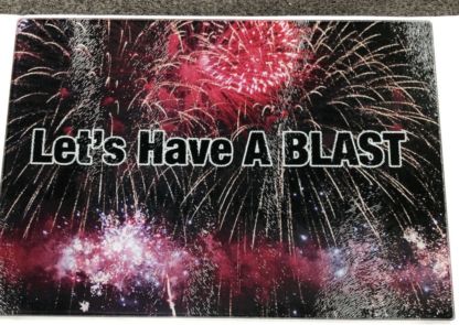 Pyro Cutting Board-Let's Have A Blast