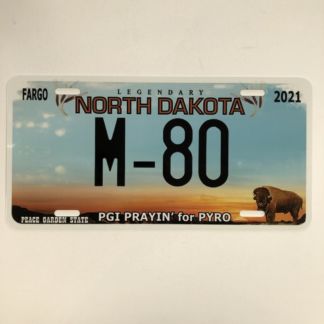 PGI North Dakota License Plate-M-80