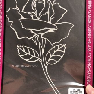 Peel N' Etch Stencil- Stemmed Rose #1308