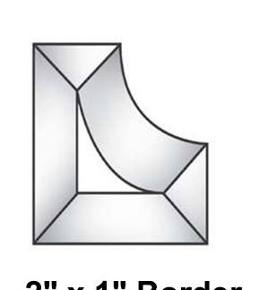 Curved Corner MBC442- Set of 4 - 2"x 2" x 1"