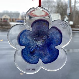 3-D Handblown Glass Large Flower #LFL604