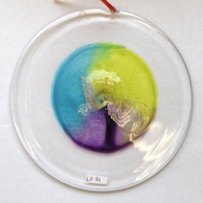 3-D Handblown Glass Medium Rondel #LR801 - Image 3