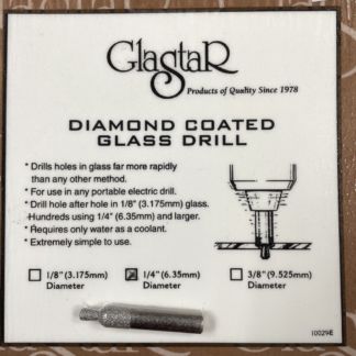 Glastar 1/4" Diamond Coated Glass Drill