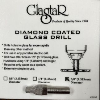 Glastar 3/8" Diamond Coated Glass Drill