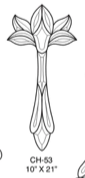 HCH653 Bevel Glass Cluster