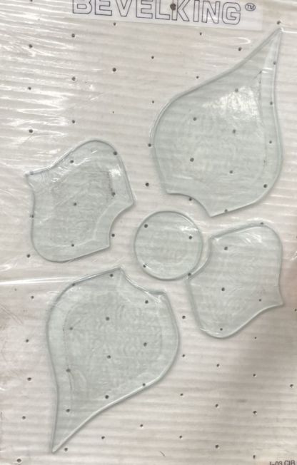 HJS03A-Glue Chip Bevel Glass Cluster