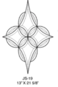 HJS19 Bevel Glass Cluster