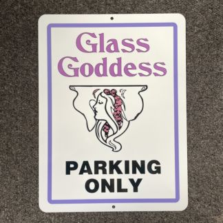 Metal Sign-Glass Goddess Parking