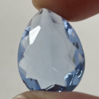 Teardrop Pressed Double Jewel #1825 Light Blue