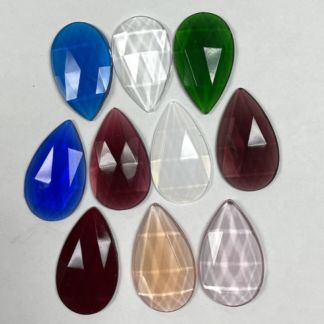 Jewel-24mm x40mm Teardrop Faceted Jewel #338