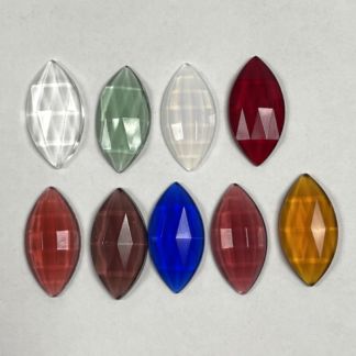 Jewel-15mm x 30mm Pointed Faceted Jewel #351