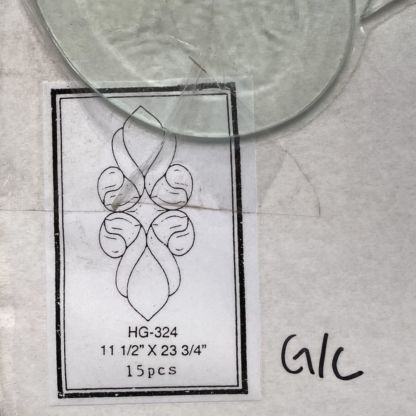 HG324GC - Glue Chip Beveled Glass Cluster