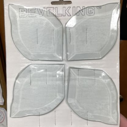SB02-Glass Beveled Clear Cluster