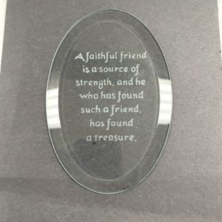 CF1017-Engraved 4" x 6" Oval Bevel Friend