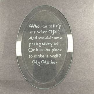CF1018-Engraved 4" x 6" Oval Bevel Mother