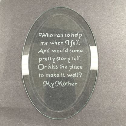 CF1018-Engraved 4" x 6" Oval Bevel Mother