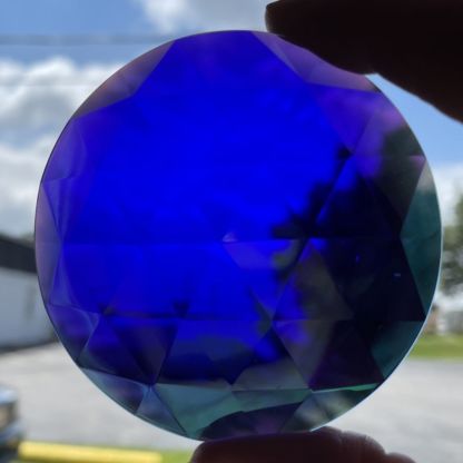 Dichroic Round 75mm Jewel BR75-04 Blue - Image 3