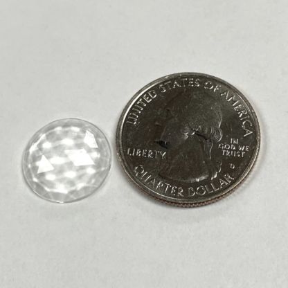 Faceted 15mm Round Jewel FR15-01 Clear - Image 2