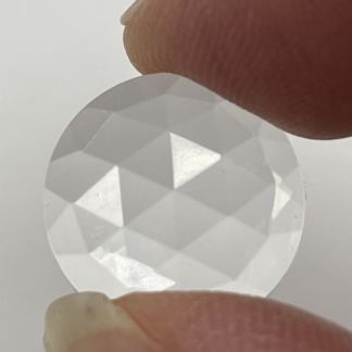 Faceted 15mm Round Jewel FR15-01 Clear