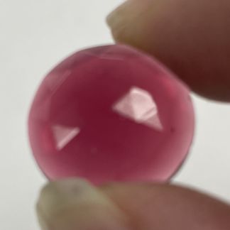 Faceted 15mm Round Jewel FR15-340 Pink