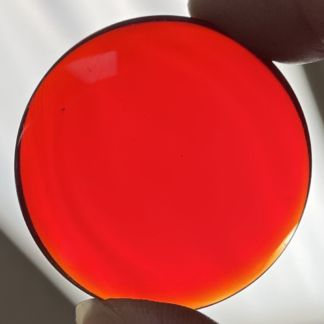 Smooth 40mm Round Jewel FB40-10 Red