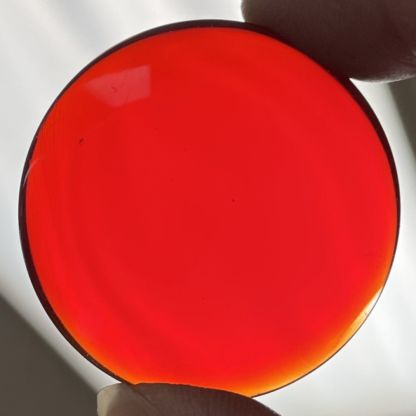 Smooth 40mm Round Jewel FB40-10 Red