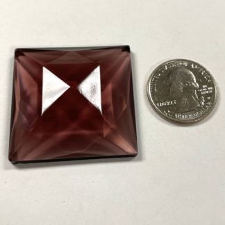 Faceted Square 40mm Jewel - Amethyst FQ40-06