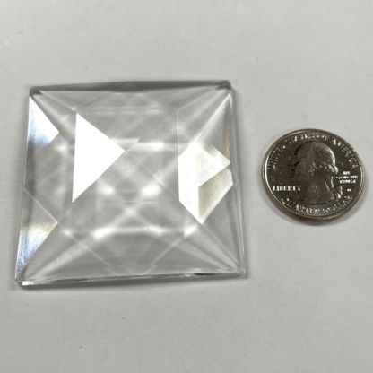 Faceted Square 50mm Jewel - Clear FQ50-01 - Image 3