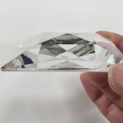 Faceted Square 75mm Jewel - Clear FQ75-01 - Image 2