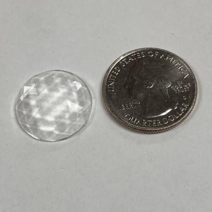 Faceted 20mm Round Jewel FR20-01 Clear - Image 2
