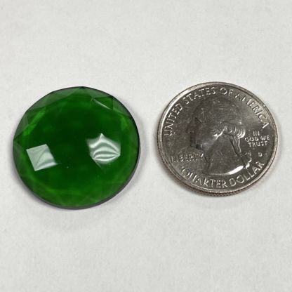 Faceted 25mm Round Jewel FR25-03 Green - Image 2