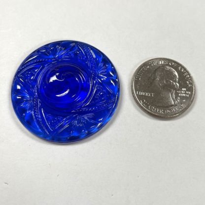 Victorian Round 40mm Jewel- Blue VFR40-04 - Image 2