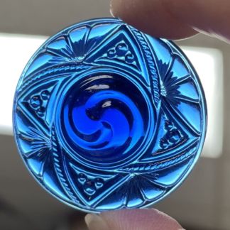 Victorian Round 40mm Jewel- Blue VFR40-04
