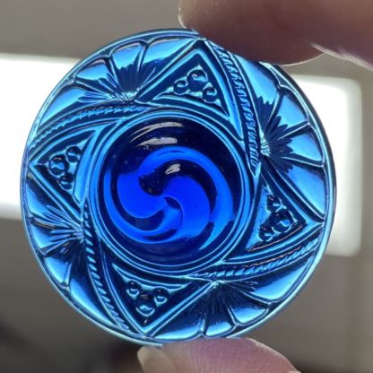 Victorian Round 40mm Jewel- Blue VFR40-04