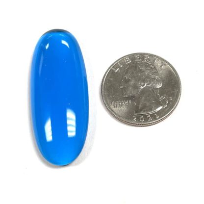 Smooth Oval Jewel - Turquoise HM4518-05 - Image 2