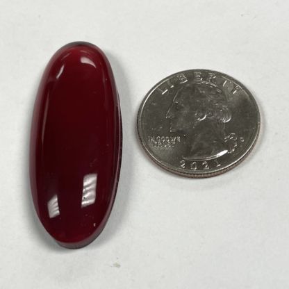 Smooth Oval Jewel - Cranberry HM4518-340 - Image 2