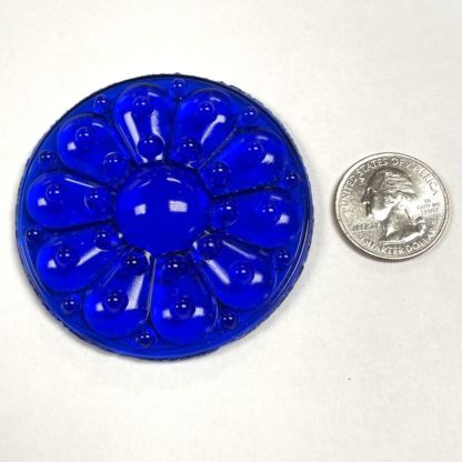 Round Texture 65mm (2 1/2") Jewel- Blue WM65-04 - Image 2