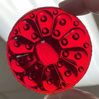 Round Texture 65mm (2 1/2") Jewel- Red WM65-10