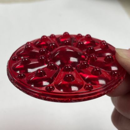 Round Texture 65mm (2 1/2") Jewel- Red WM65-10 - Image 3