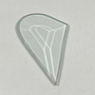 CFL 242 L - Clear Small Heart Bevel Left only