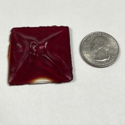 Old World Square 40mm Jewel -Red CR40-10 - Image 3