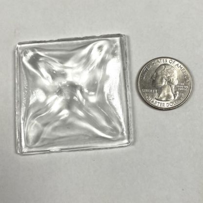 Old World Square 50mm Jewel -Clear CR50-01 - Image 2