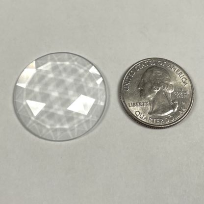 Faceted 30mm Round Jewel FR30-10 Red - Image 2